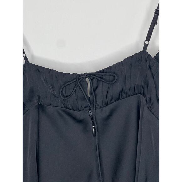 J.Crew NWT Gathered Stretch Silk Camisole Black Women's Size 12 BG670 - Picture 10 of 10